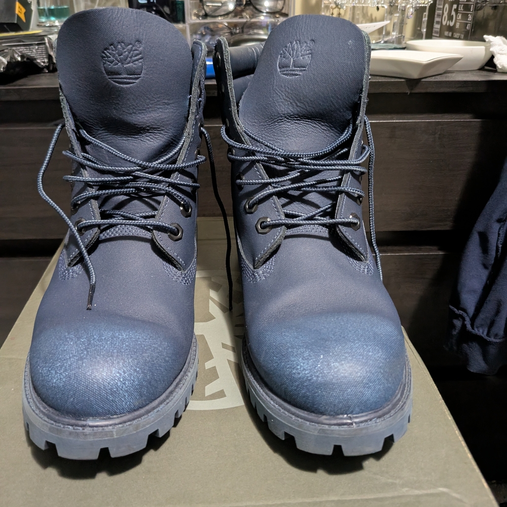 Timberland Men's Navy Lace-Up Boots